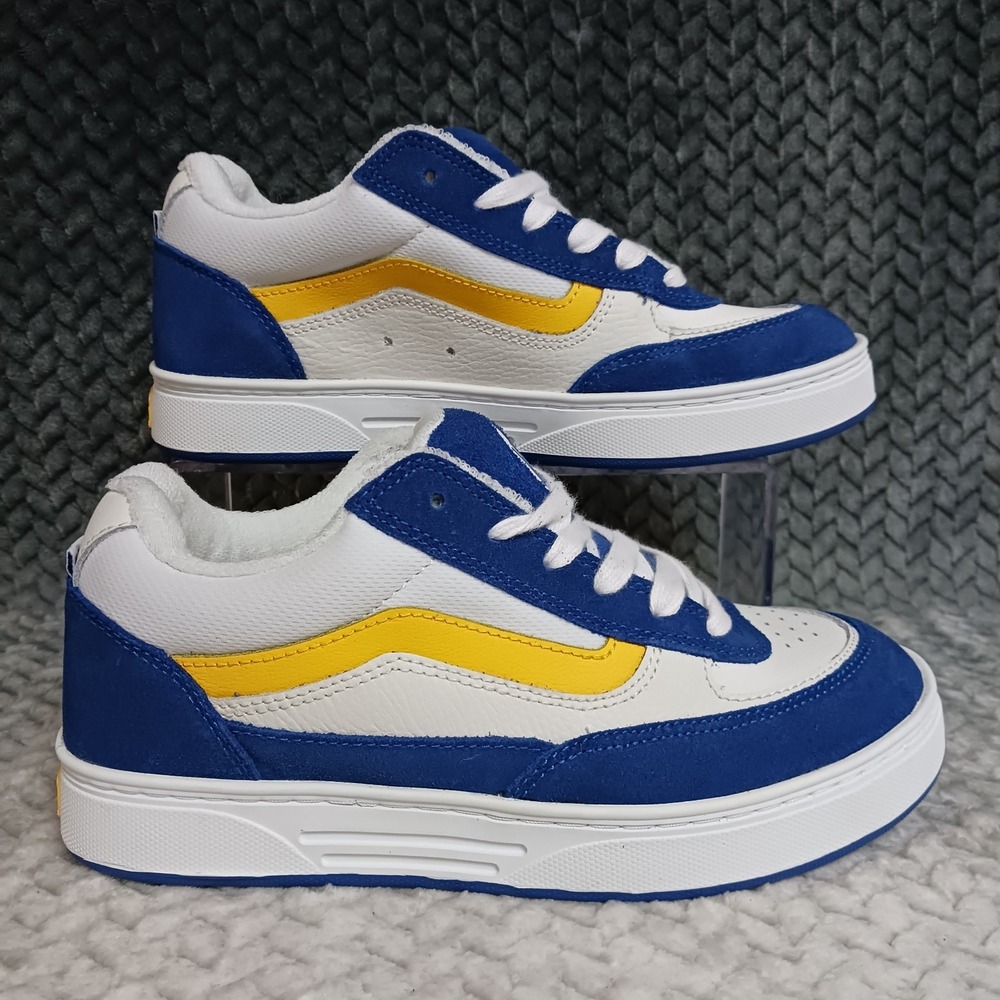 Vans Skate Estazzo Blue Yellow Men's Skateboarding Athletic Sneaker Shoes Sz 6.5